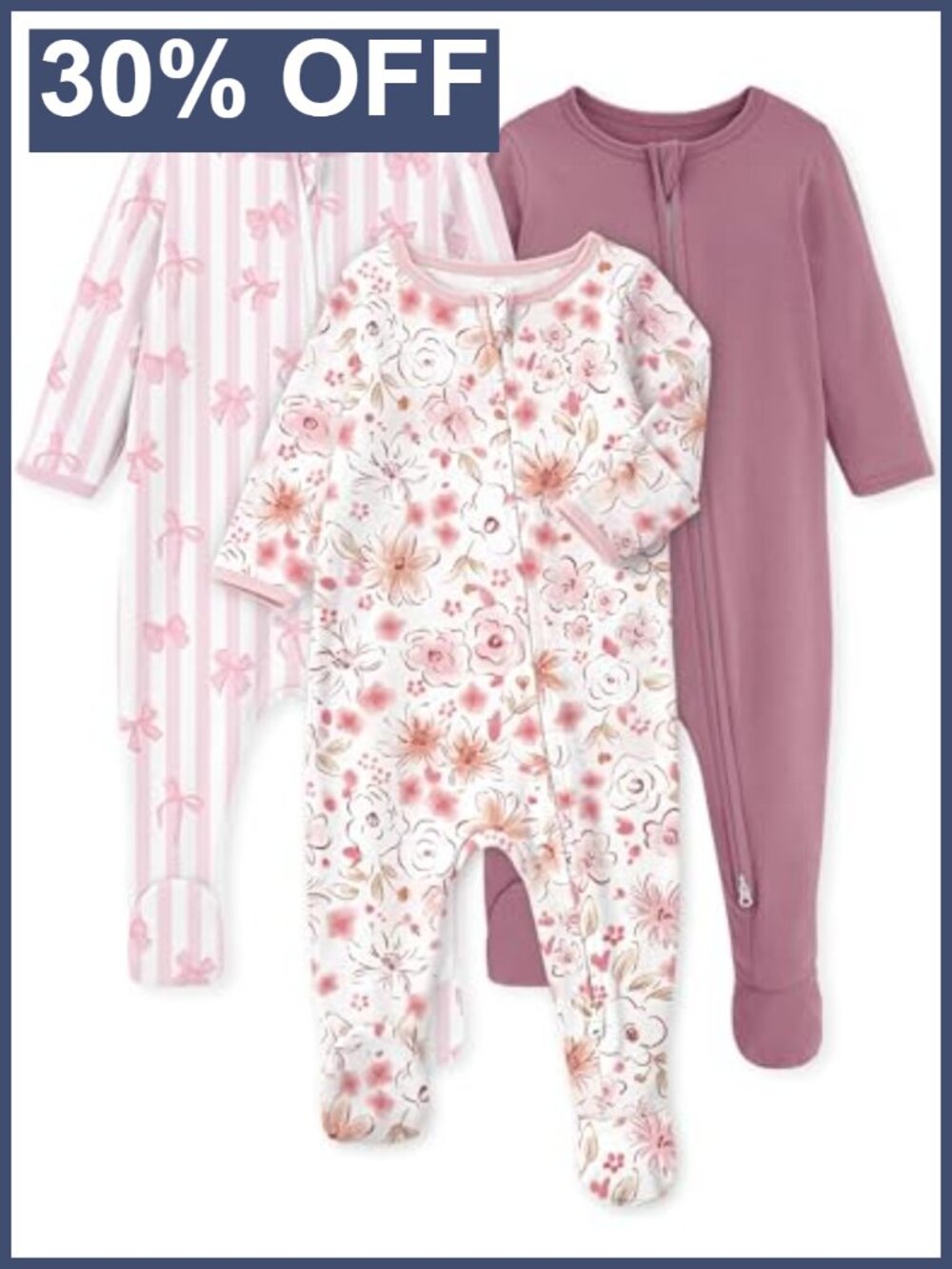 Baby Pajamas 100% Organic Cotton Newborn Sleepers Footie Boy Girl